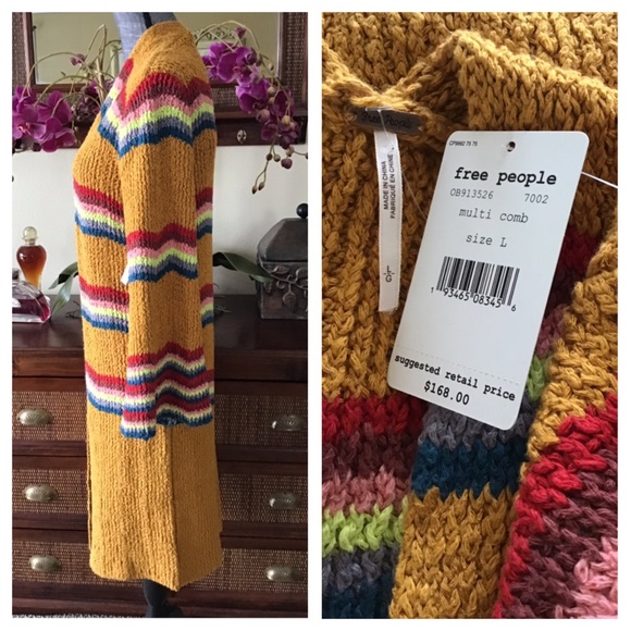Free People Winding Road Cardigan Nwt 